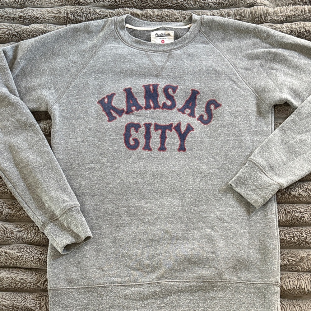Gray Kansas City Sweatshirt Charlie Hustle